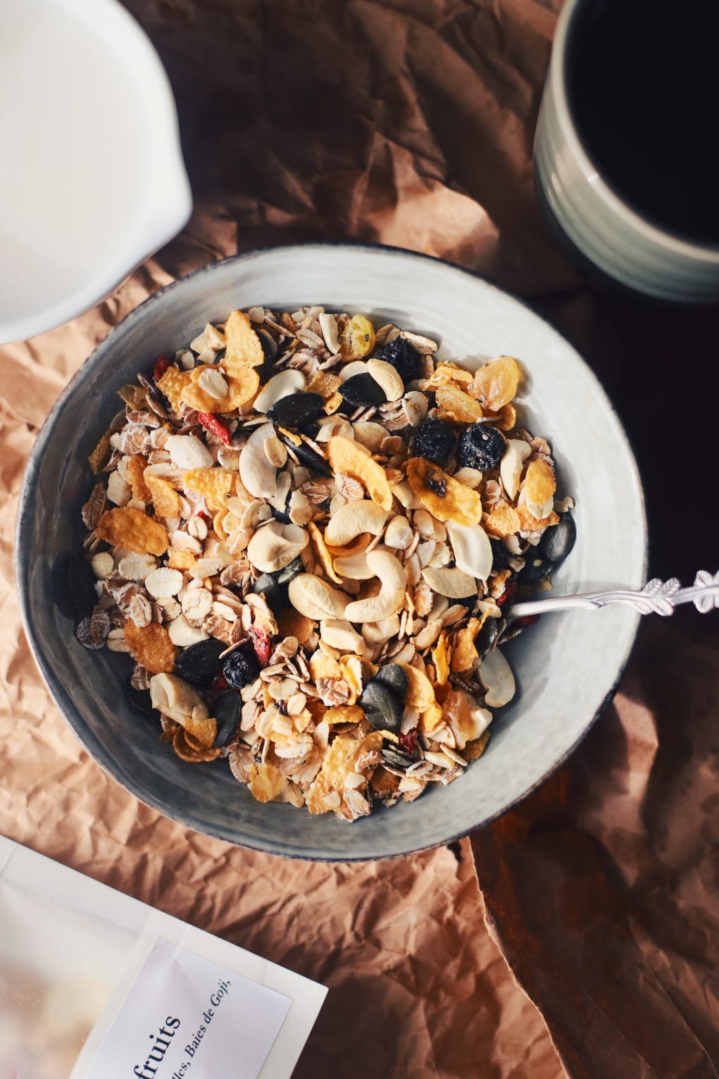 Muesli superfruits baies de goji cajou raisins secs