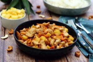 recette poulet-ananas-cajou-tamari