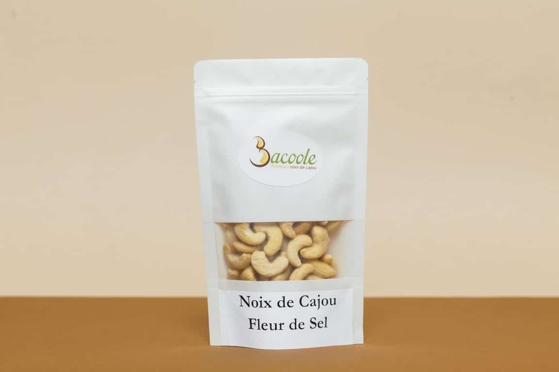 Noix de cajou à la fleur de sel Paquet Noix de cajou grillées à la fleur de sel