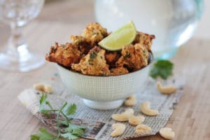 beignets de légumes aux noix de cajou nature bacoole