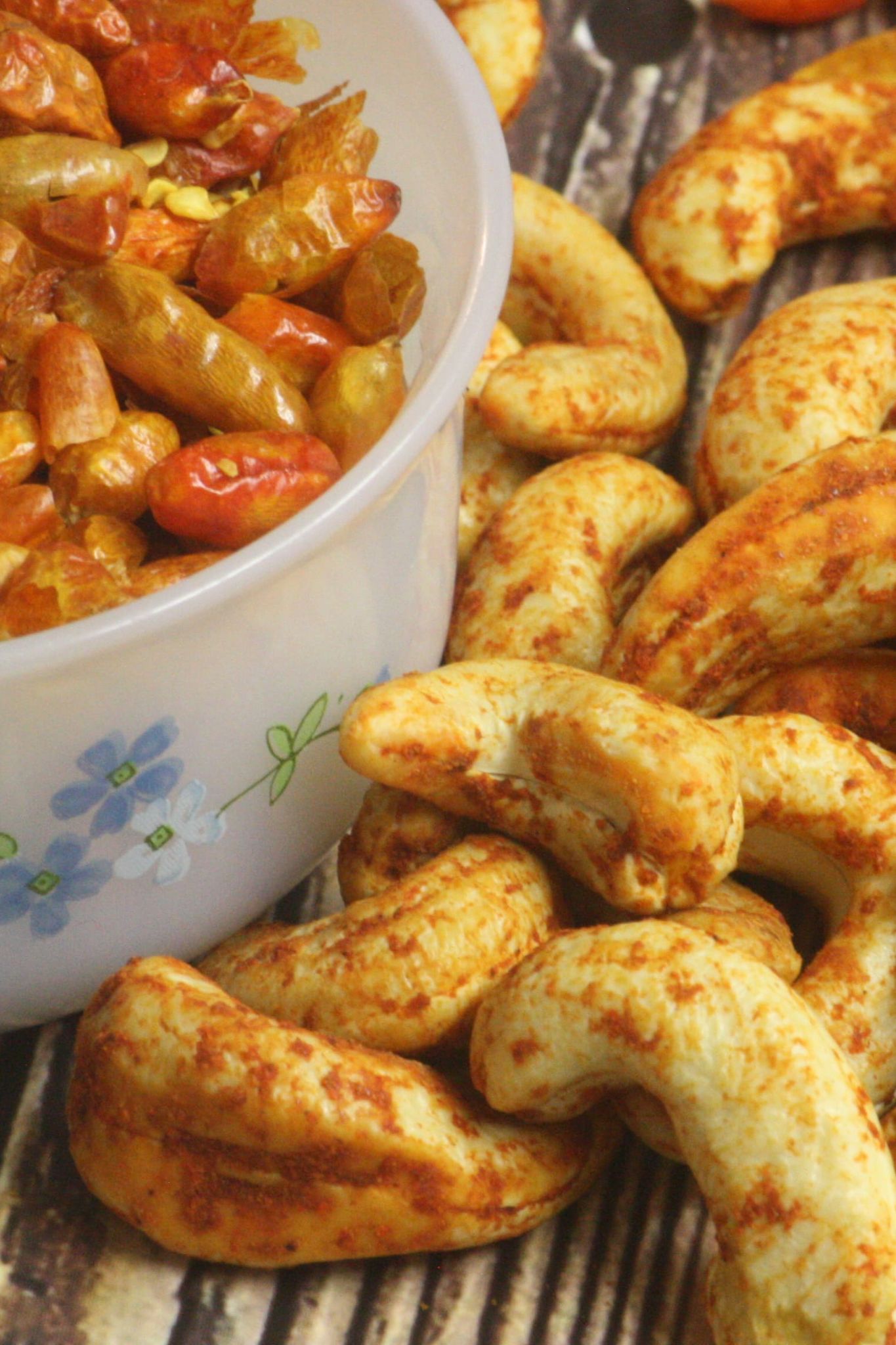 Noix de cajou au paprika épicé au piment oiseau